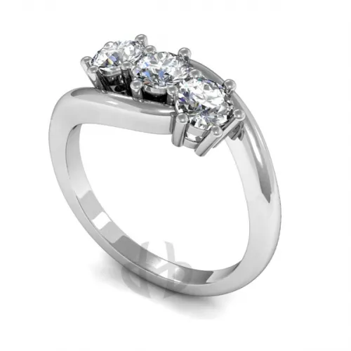 White Gold Trilogy Ring (TBC257) 